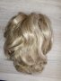 Руса чуплива перука с бритон средна дължина, снимка 9