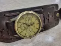 Часовник кожена каишка тип гривна, снимка 7