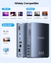 ORICO TB3-S3 Thunderbolt 3 Докинг станция 15-в-1 USB C, 60 W 40 Gbps за лаптопи с USB C, два 4K @ 60, снимка 8
