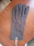 Нови дамски сиви ръкавици с добавени нежни мъниста, снимка 2
