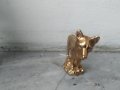 месингова статуетка-куче, снимка 3
