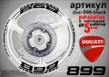 Ducati 899 кантове и надписи за джанти  duc-899-red, снимка 2