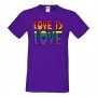  Мъжка тениска Love is Love 1 multicolor Прайд,Празник.Повод,Изненада, снимка 10