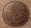 Португалия 200 ескудо 1992 450 години откриването на Калифорния е211, снимка 2