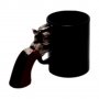 Код 93404 Забавна керамична чаша за топли напитки с принт и дръжка - револвер. Чашата се предлага в , снимка 2