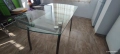 Стъклена трапезна маса на две нива., снимка 8