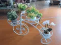 метален цветарник колело, снимка 3