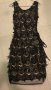 Дамска рокля с ресни и пайети S, снимка 1 - Рокли - 32613810