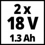 Акумулаторна бормашина Einhell TC-CD 18-2 Li ( 2 x 18 V - 1.3 Ah ), снимка 8