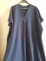 ДЪЛГА ТЪМНОСИНЯ РОКЛЯ 3XL-5XL, снимка 3