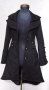 Дамско черно манто на H&R стил готик или стиймпънк, елегантно, официално , снимка 1 - Палта, манта - 42947651