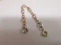 Златна гривна бяло, жълто и розово злато , снимка 5