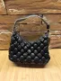 Дамска черна кожена чанта, снимка 3
