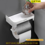 Поставка за тоалетна хартия с рафт за телефон - КОД 47500, снимка 3