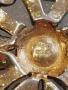Стар медальон(висулка) с множество инкрустирани диаманти-материал злато 14к и сребро 925, снимка 7