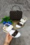 Дамски сандали и чанта Louis Vuitton код 21, снимка 1 - Сандали - 33272330