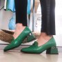 Дамски обувки 2142-2green, снимка 1 - Дамски елегантни обувки - 40619092