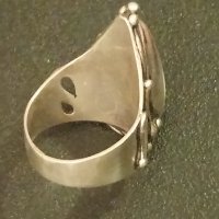 Сребърен пръстен с естествен аметист, снимка 3 - Пръстени - 39305091