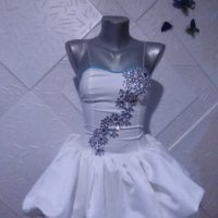 Детска бяла рокля за спортни танци, снимка 9 - Детски рокли и поли - 43049599