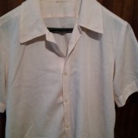 Дамска риза с къс ръкав светлорозова, снимка 1 - Ризи - 28969524