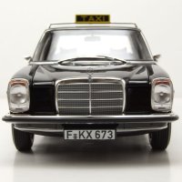 Mercedes-Benz 200 /8 Strichachter W115 Taxi 1968 - мащаб 1:18 на Norev моделът е нов в кутия, снимка 8 - Колекции - 43112907