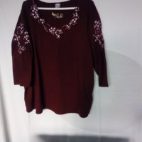Дамски блузи, 7/8 ръкав, големи размери, снимка 5 - Блузи с дълъг ръкав и пуловери - 37170628