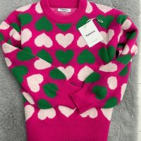 Дамски пуловер на сърчица , снимка 7 - Блузи с дълъг ръкав и пуловери - 43814613