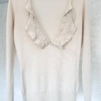 Нежна блуза ESSENTIEl ANTWERP лукс, снимка 2 - Блузи с дълъг ръкав и пуловери - 40504710