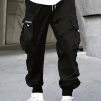 Мъжки ежедневни карго панталони в уличен стил с голям размер, 3цвята, снимка 17 - Панталони - 43900188