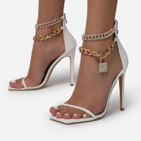 Нови сандали на ток, снимка 3 - Дамски елегантни обувки - 36529569