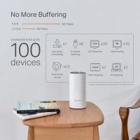 Удължител на интернет обхват TP-Link Deco P9 AC1200 + AV1000 хибрид 2-pack Mesh Wi-Fi система, снимка 5 - Рутери - 38403317