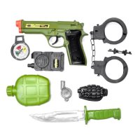 Детски комплект, оръжия, белезници, нож, 8 бр., снимка 2 - Коли, камиони, мотори, писти - 43745257