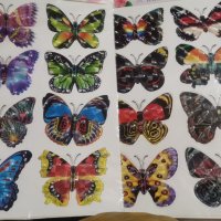 5D 8 бр пеперуди pvc стикер стикери за стена и мебели украса декор, снимка 2 - Други - 35596309