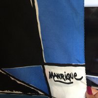 Копринен шал с десен репродукция на картина на César Manrique, снимка 4 - Шалове - 32919805
