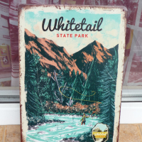 Метална табела разни Whitetail парк диво място планини лов, снимка 1 - Колекции - 44858158