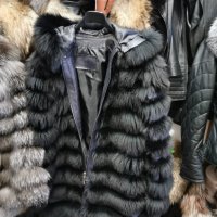Дамско зимно палто от лисица трансформиращо се в елек и късо яке код 213, снимка 1 - Палта, манта - 35430060