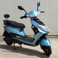 Електрически скутер модел EM006 в светло син цвят, снимка 2 - Мотоциклети и мототехника - 43151664