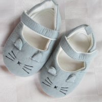 Нови бебешки буйки, обувки, номер 14 , сиви, снимка 1 - Бебешки обувки - 44066973