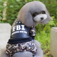 Cool FBI Pet-Топъл Гащеризон за куче,есен,зима,високо качество, снимка 5 - За кучета - 40693465