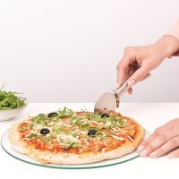 ПРОМО Професионален нож за рязане на пица ИНОКСОВ изцяло Ножче за пици, снимка 2 - Обзавеждане на кухня - 43821441
