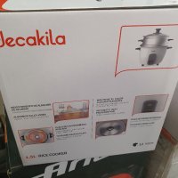 Уред за приготвяне на зеленчуци и ориз DECAKILA KEER007W 500 W, снимка 2 - Уреди за готвене на пара - 39513567