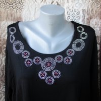 3XL/4XL Нова черна блуза  M. Collection , снимка 2 - Туники - 40186670