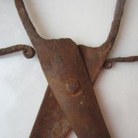 Поне 100-годишна голяма кована ножица - 3, снимка 2 - Антикварни и старинни предмети - 28975048