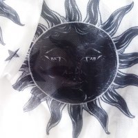 Прозрачна блуза с щампа на луна и слънце р-р S, M, L, снимка 11 - Блузи с дълъг ръкав и пуловери - 33292609