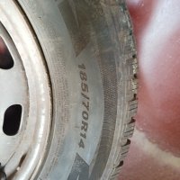 Зимни гуми Nexen 185/70R14 88T DOT 2322 на железни джанти за Subaru, снимка 9 - Гуми и джанти - 44001175