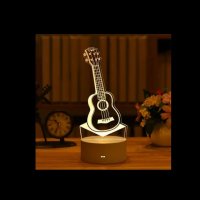 Романтична 3D акрилна настолна нощна лампа-сувенир/подарък за различни поводи, снимка 14 - Настолни лампи - 43715865
