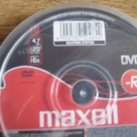 Дискове Maxell за запис DVD -R, 4.7 Gb, 120 min, 16x , снимка 1 - Други - 27498606