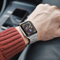 Стоманена каишка верижка Apple Watch 2/3/4/5/6/7/SE 38/40/41/42/44/45, снимка 3 - Аксесоари за Apple - 37721768