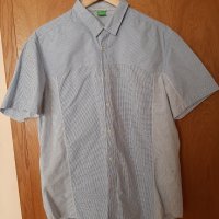 Мъжки оригинални ризи HUGO BOSS с къс ръкав, размер XXL.Като нови!, снимка 5 - Ризи - 28345499