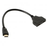 HDMI сплитер кабел HD 1080P 4K видео адаптер 1 вход 2 изходен порт Hub за X-box PS3/4/5 DVD HDTV PC , снимка 10 - Приемници и антени - 35214433